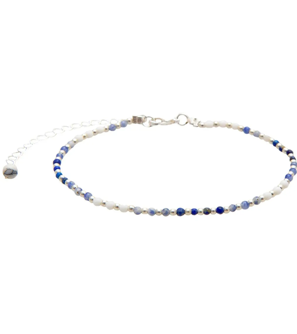 Lotus and Luna Wisdom Healing Anklet