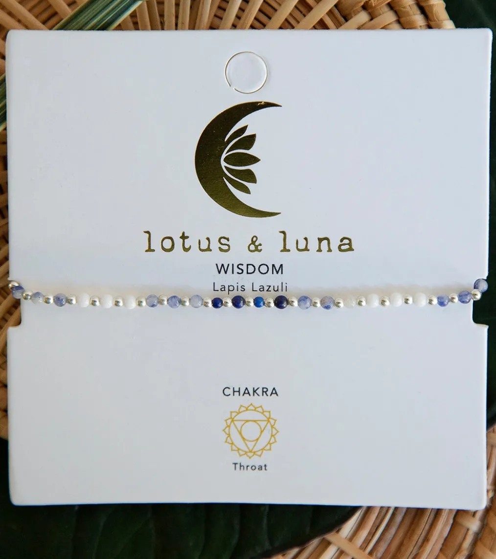 Lotus and Luna Wisdom Healing Anklet