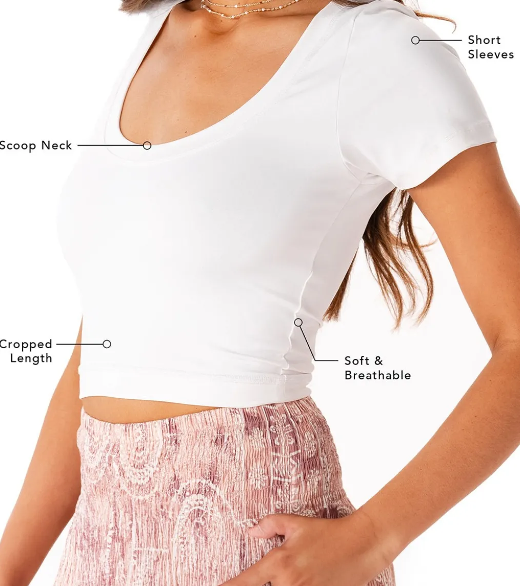 Lotus and Luna Yin Scoop Neck