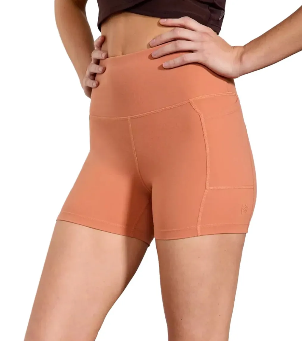 MPG Sport Velocity High-Rise Side Pocket Short 4" Peached