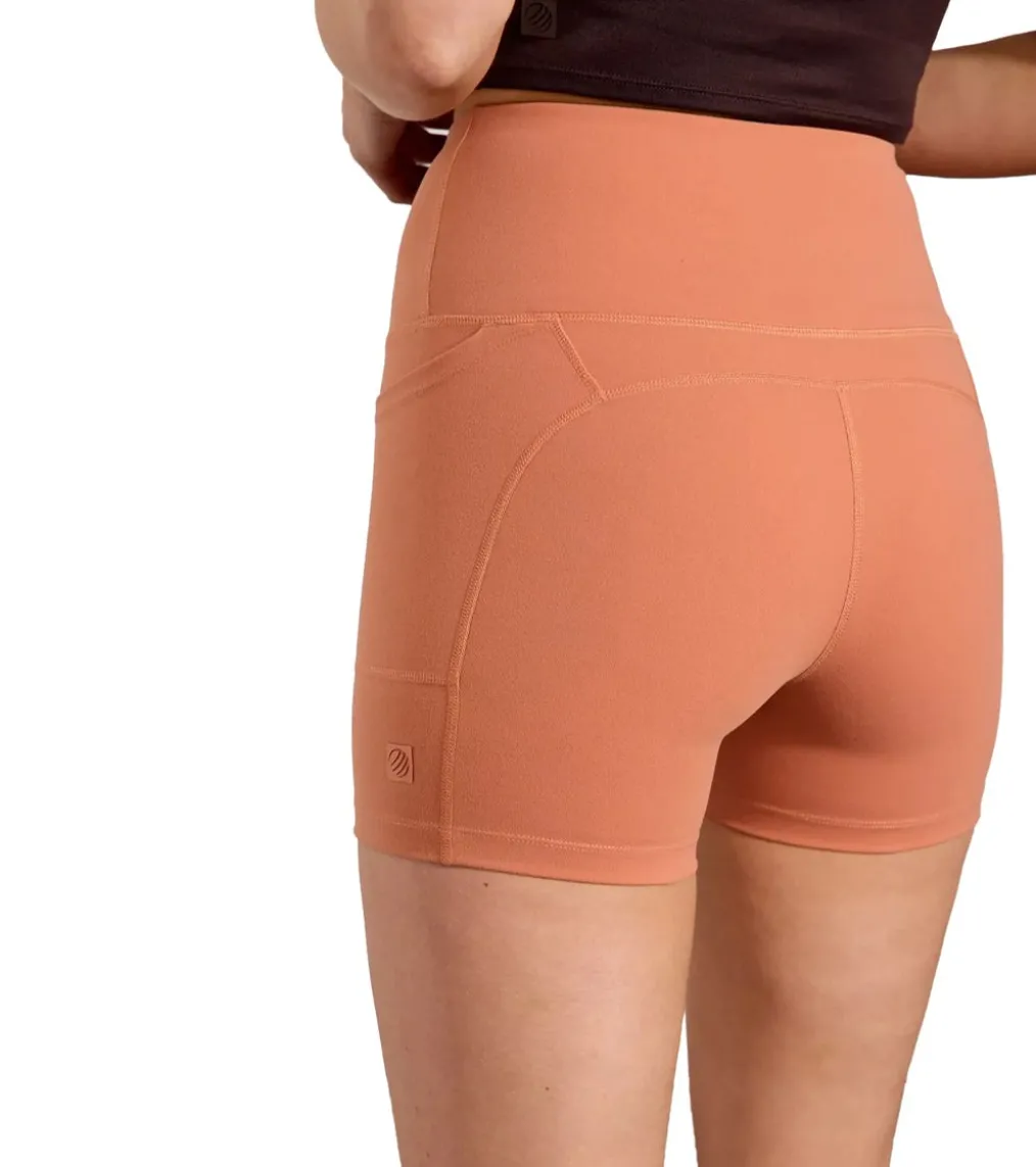 MPG Sport Velocity High-Rise Side Pocket Short 4" Peached