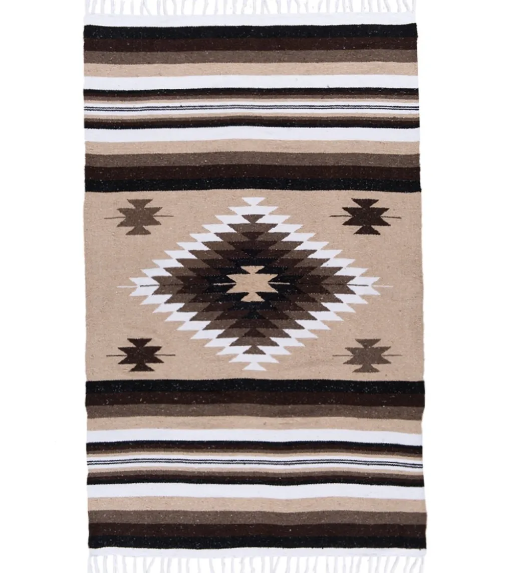 Native Yoga Natural Two Color Extra Fancy Diamond Yoga Blanket