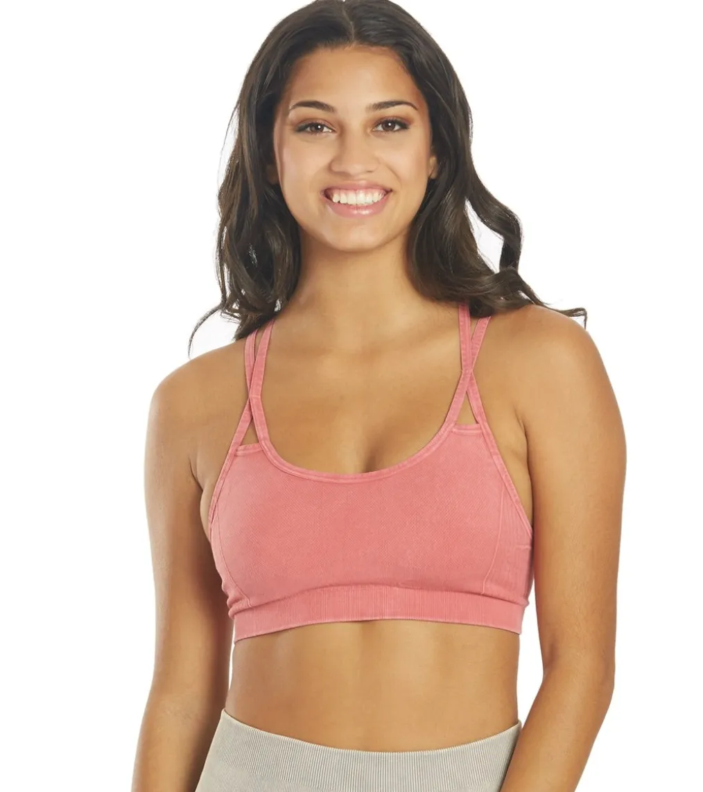 NUX Levitate Seamless Mineral Wash Yoga Sports Bra