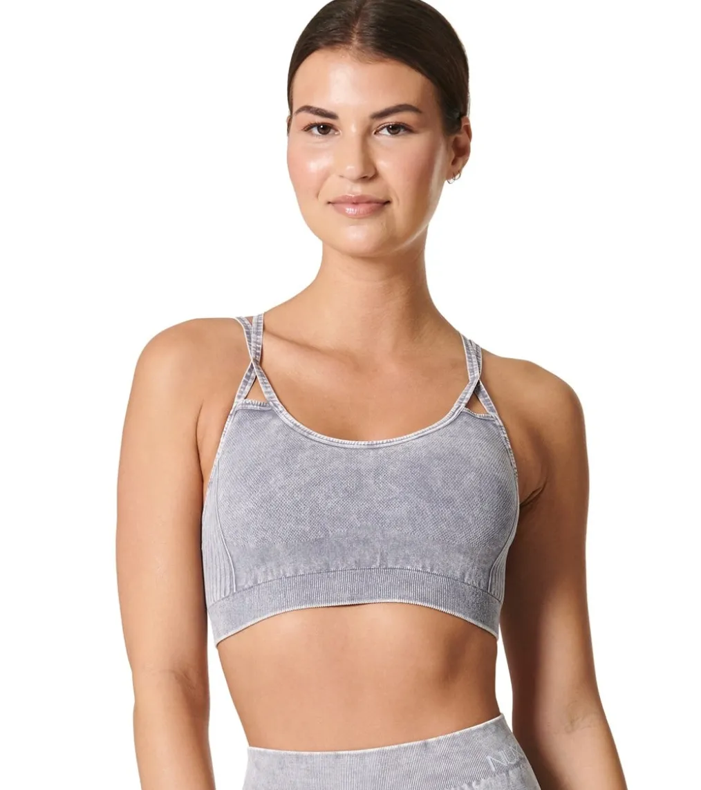 NUX Levitate Seamless Mineral Wash Yoga Sports Bra