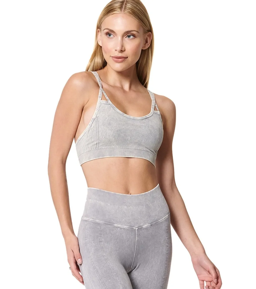 NUX Levitate Seamless Mineral Wash Yoga Sports Bra