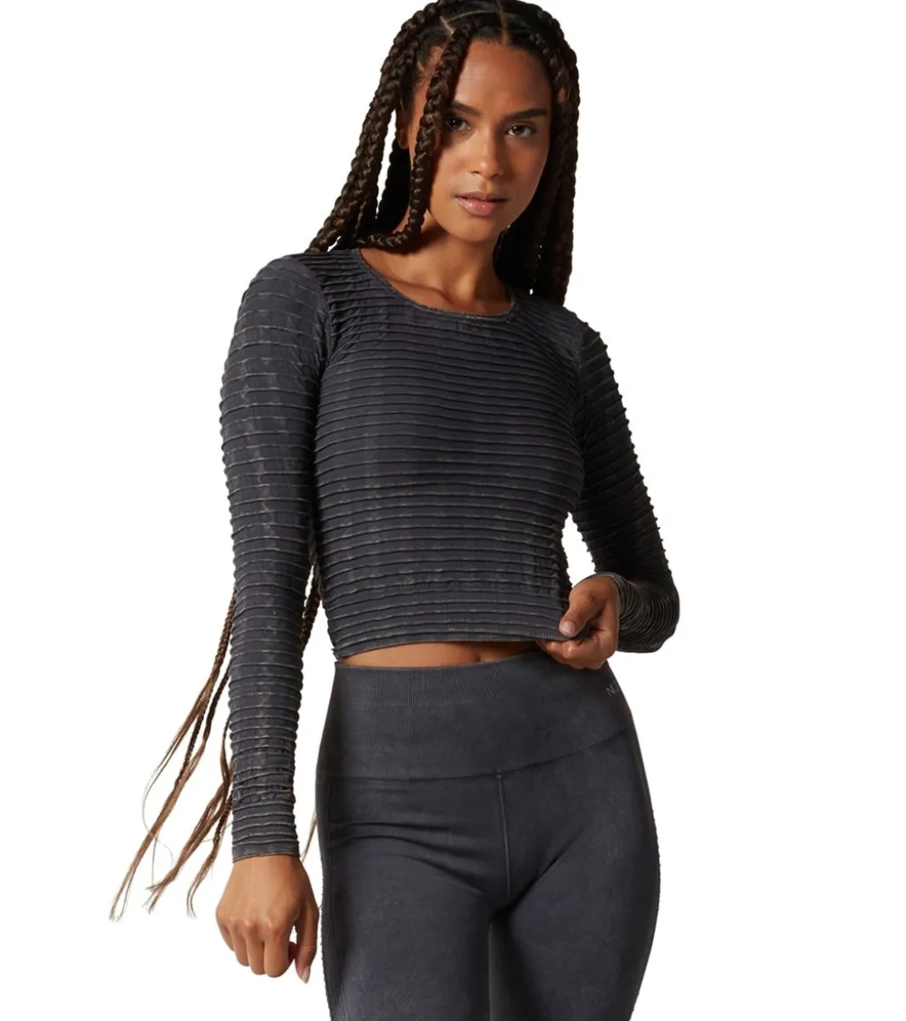 NUX Pucker Up Long Sleeve Mineral Wash