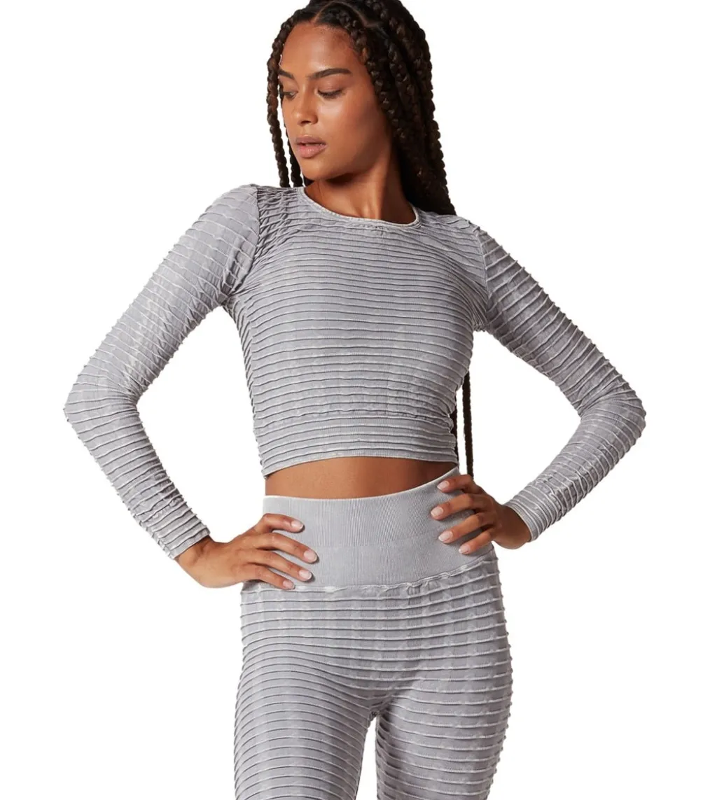NUX Pucker Up Long Sleeve Mineral Wash