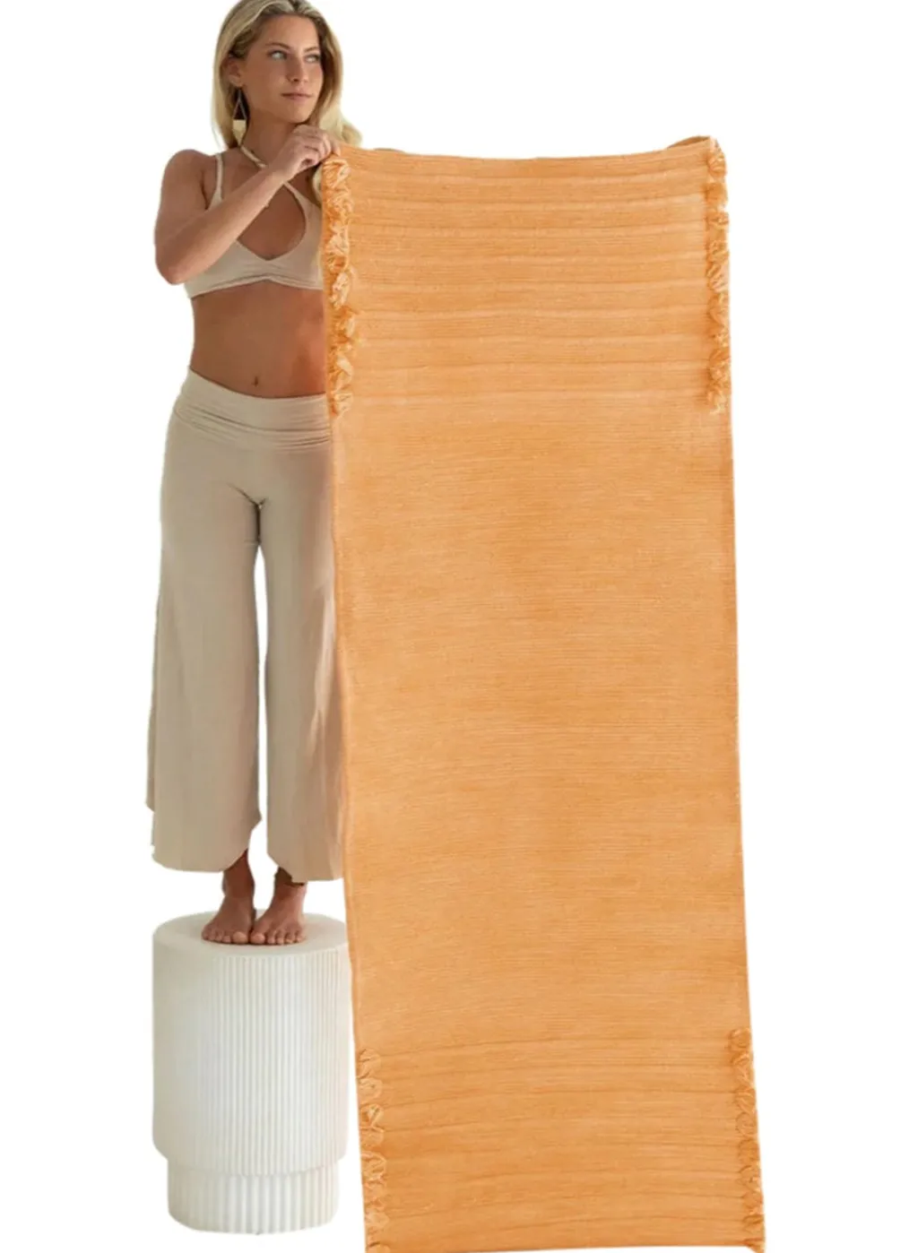 Oko Living Sunstone Organic Cotton Herbal Yoga Rug