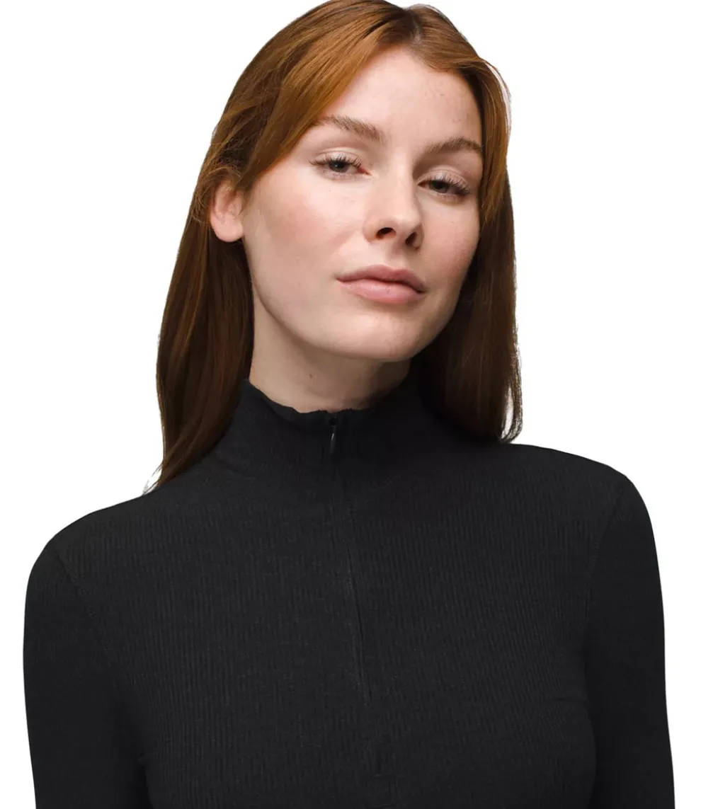 prAna Foundation Rib Long Sleeve Dress