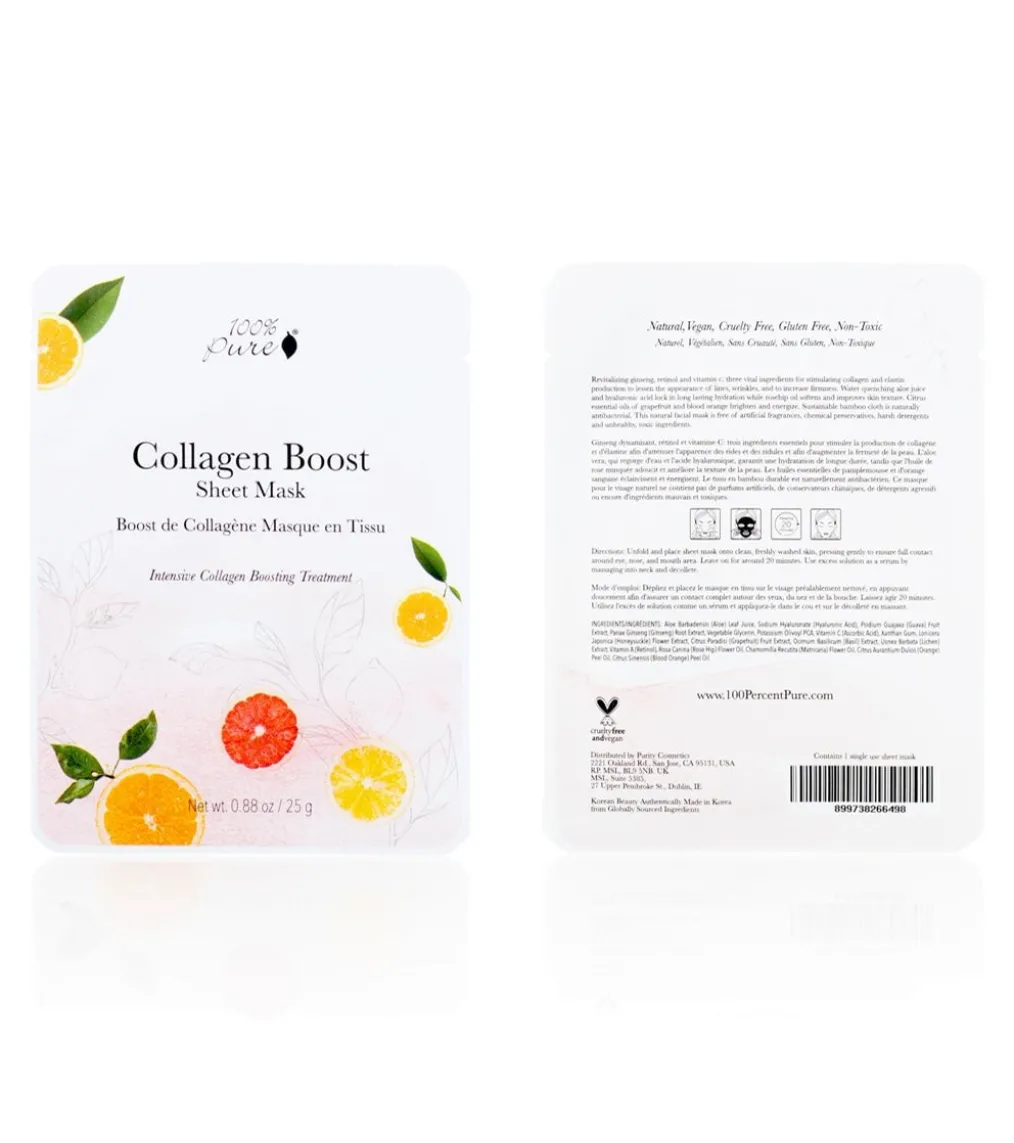 100% Pure Collagen Boost Sheet Mask