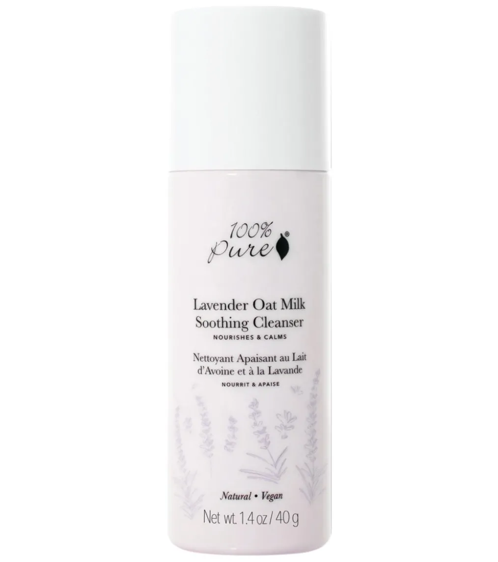 100% Pure Lavender Oat Milk Soothing Cleanser 1.4 oz.