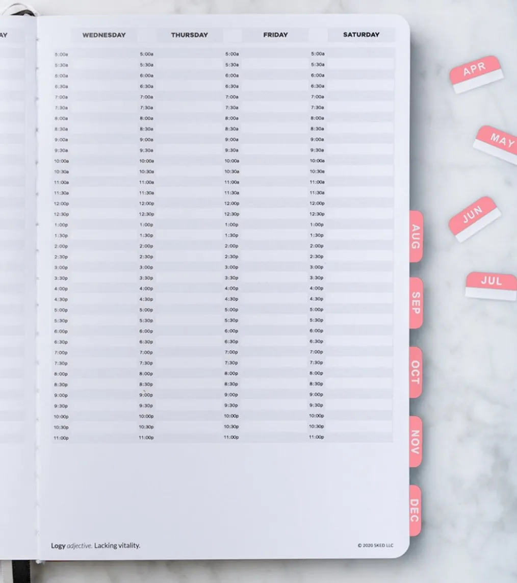 Sked Planner Monthly Tab Stickers