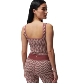 Spiritual Gangster Athena Seamless Jacquard Crop