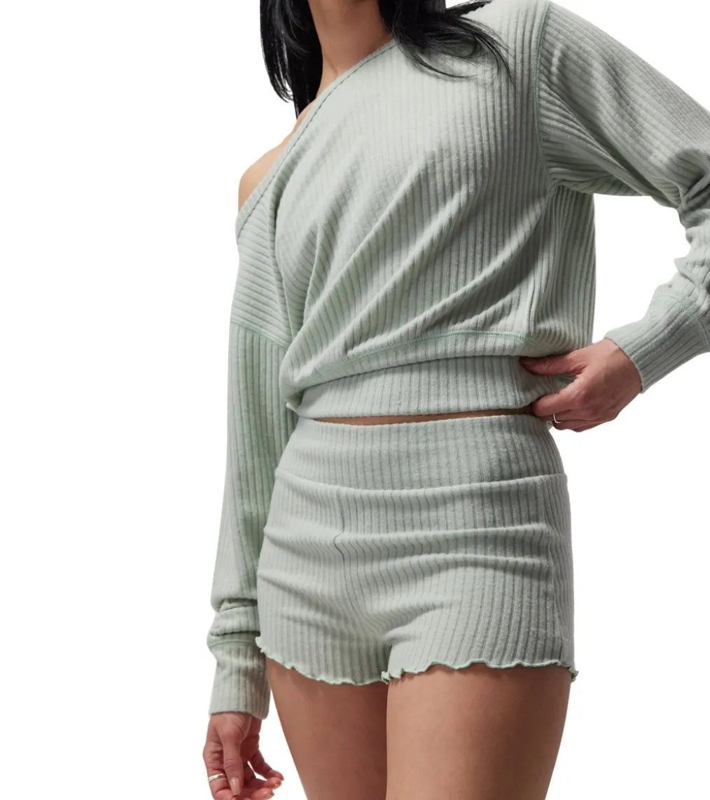 Spiritual Gangster Ballet Rib Banded Hem Vida