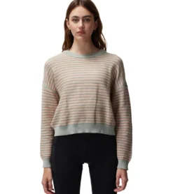 Spiritual Gangster Cotton Gemma Easy Crew Sweater