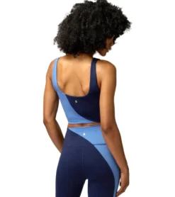 Spiritual Gangster Indie Color Block Crop Tank