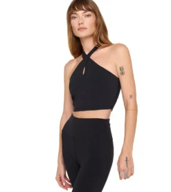 Spiritual Gangster Jules Cross Neck Crop Tank
