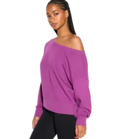 Spiritual Gangster La Vida Off Shoulder Long Sleeve