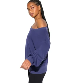 Spiritual Gangster La Vida Off Shoulder Long Sleeve