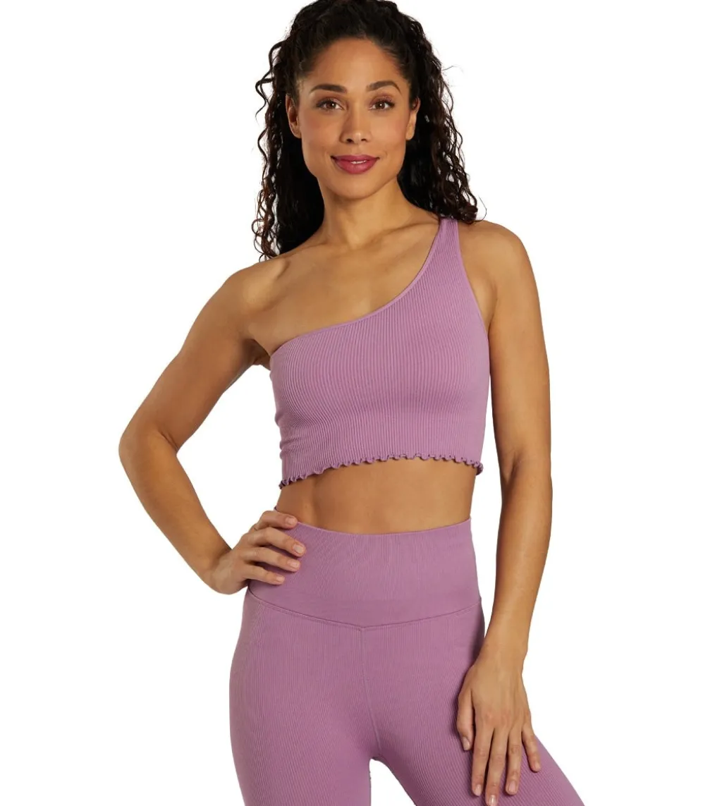Spiritual Gangster Luna One Shoulder Seamless Tank