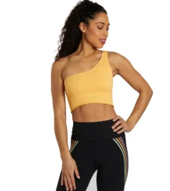 Spiritual Gangster Luna One Shoulder Seamless Tank
