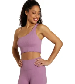 Spiritual Gangster Luna One Shoulder Seamless Tank