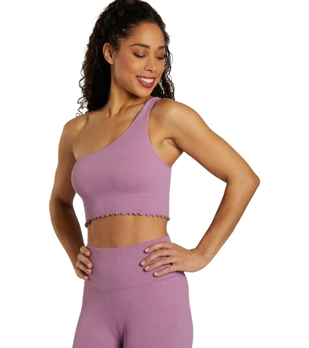 Spiritual Gangster Luna One Shoulder Seamless Tank
