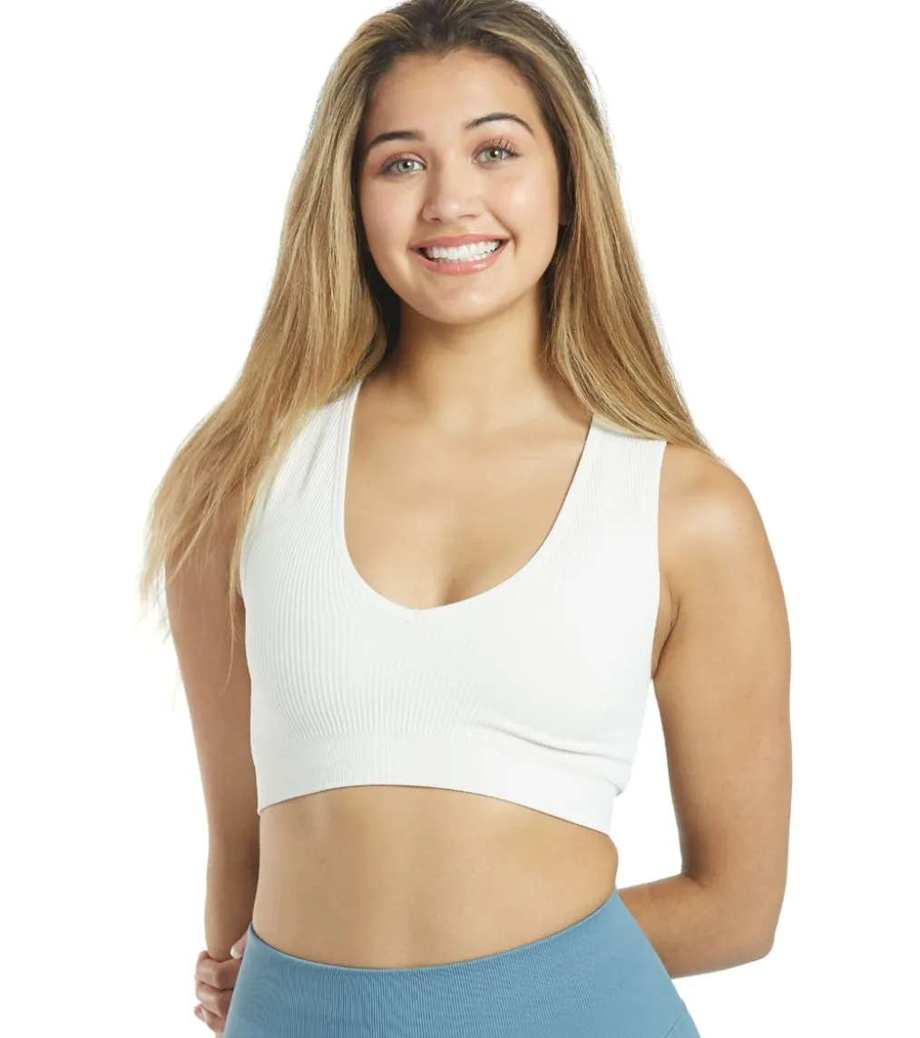 Spiritual Gangster Ribbed Metta Plunge Yoga Brami