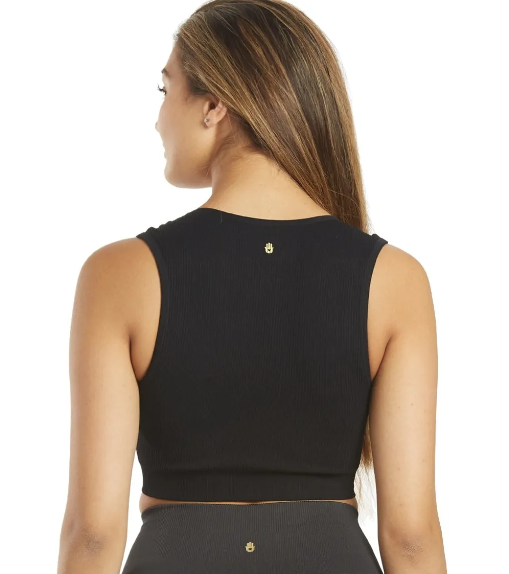 Spiritual Gangster Ribbed Metta Plunge Yoga Brami
