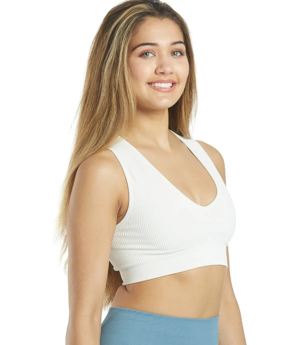 Spiritual Gangster Ribbed Metta Plunge Yoga Brami