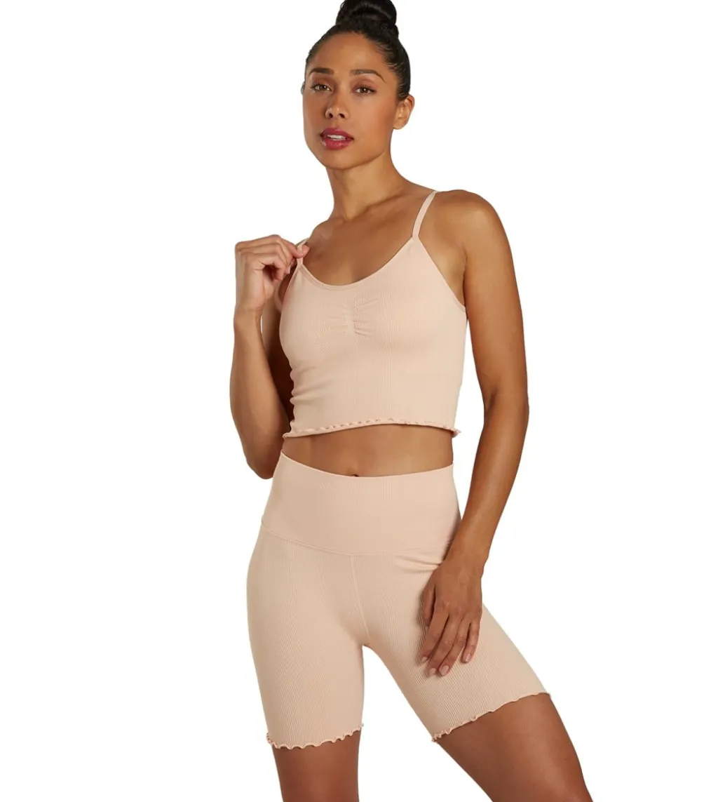 Spiritual Gangster Seamless Ruffle Biker