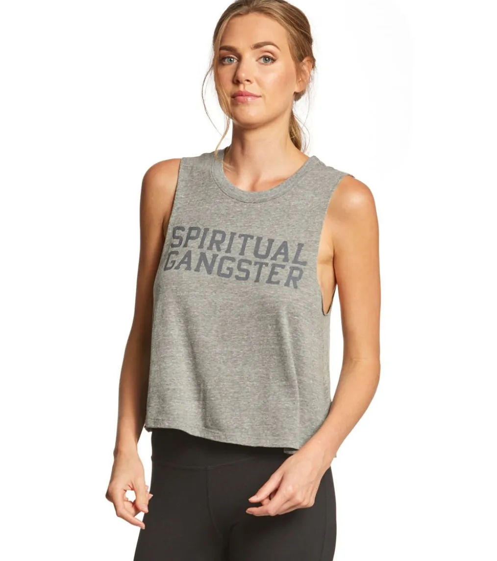 Spiritual Gangster SG Varsity Crop Tank