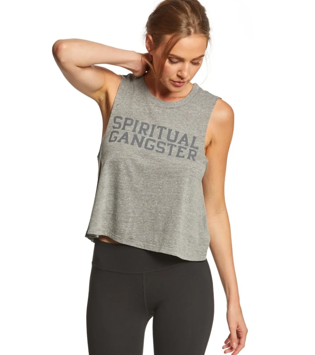 Spiritual Gangster SG Varsity Crop Tank