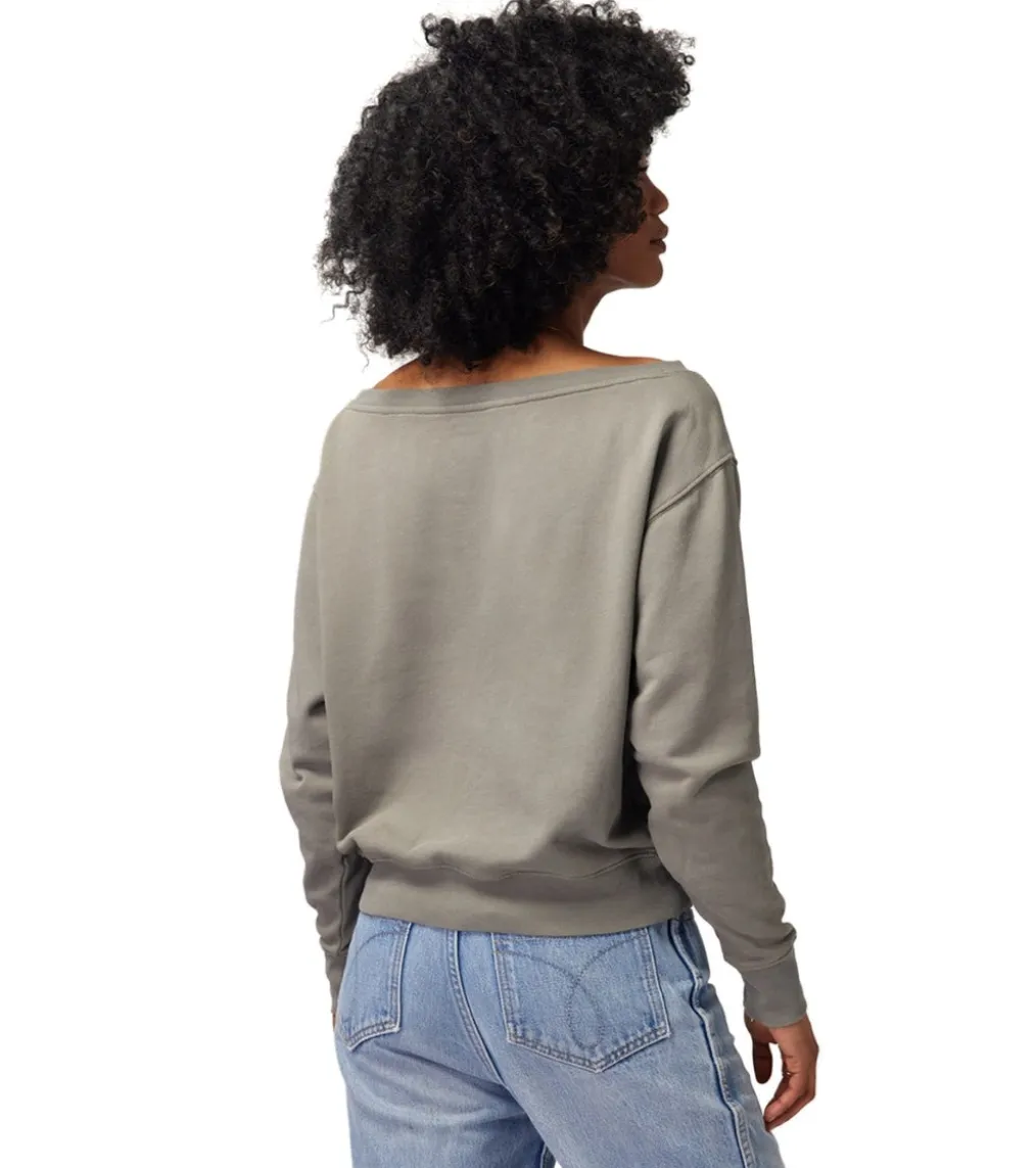 Spiritual Gangster Vida Off Shoulder Long Sleeve Top