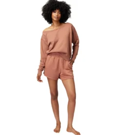 Spiritual Gangster Vida Off Shoulder Long Sleeve Top