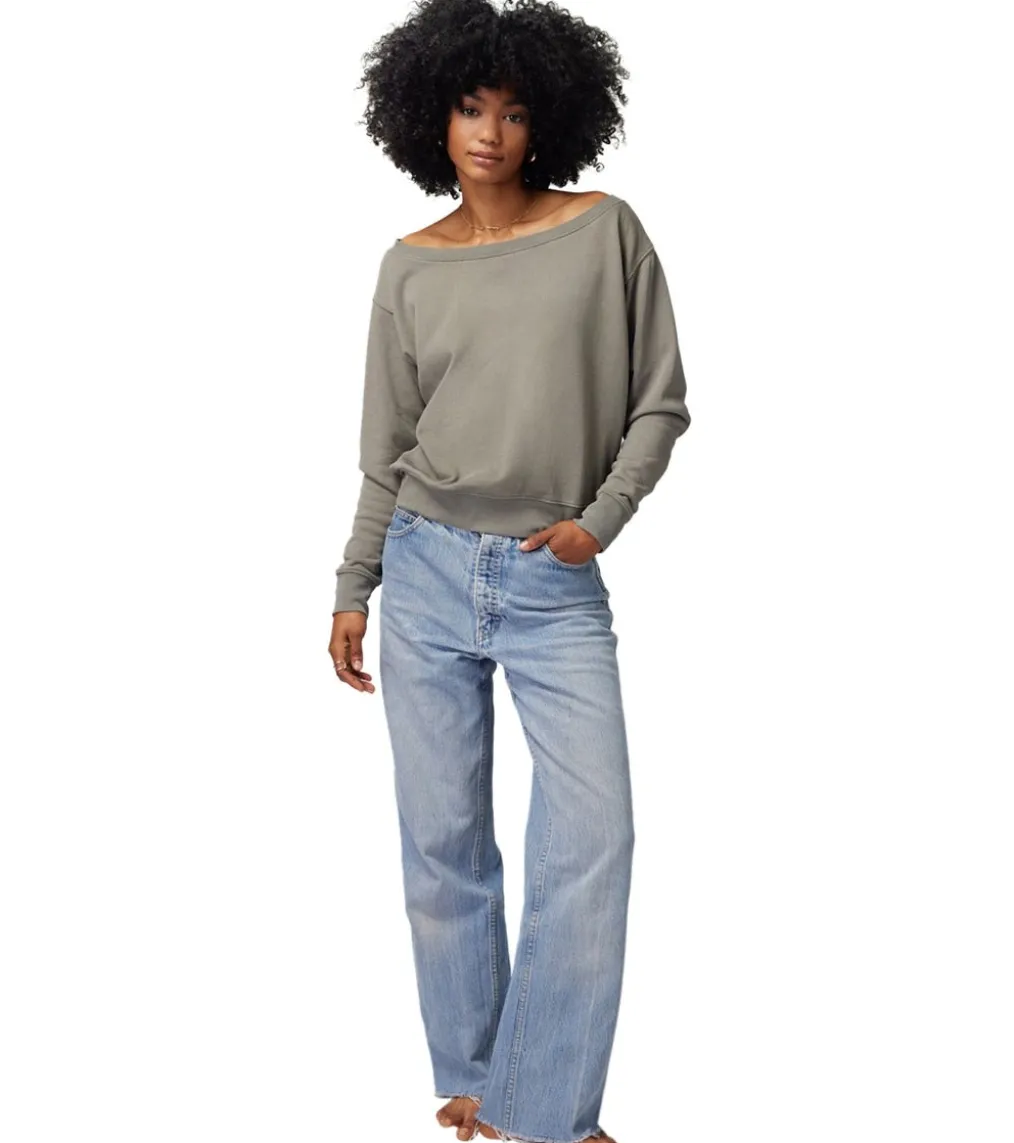 Spiritual Gangster Vida Off Shoulder Long Sleeve Top