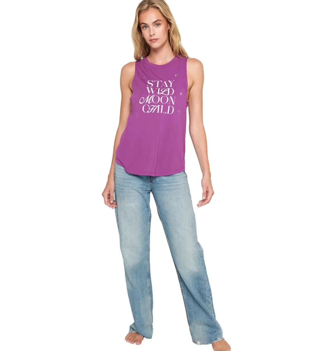 Spiritual Gangster Wild Moon Jade Muscle Tank
