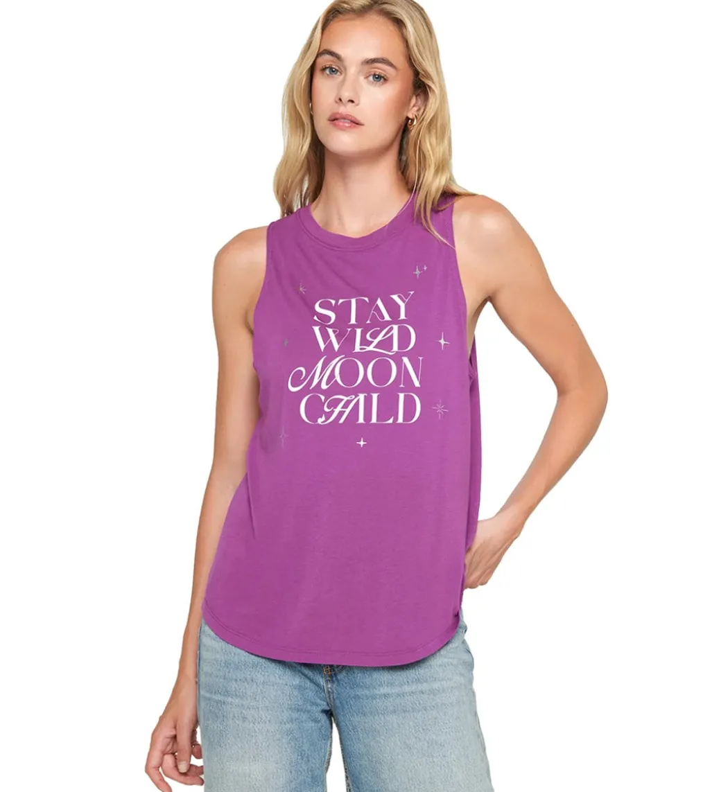Spiritual Gangster Wild Moon Jade Muscle Tank