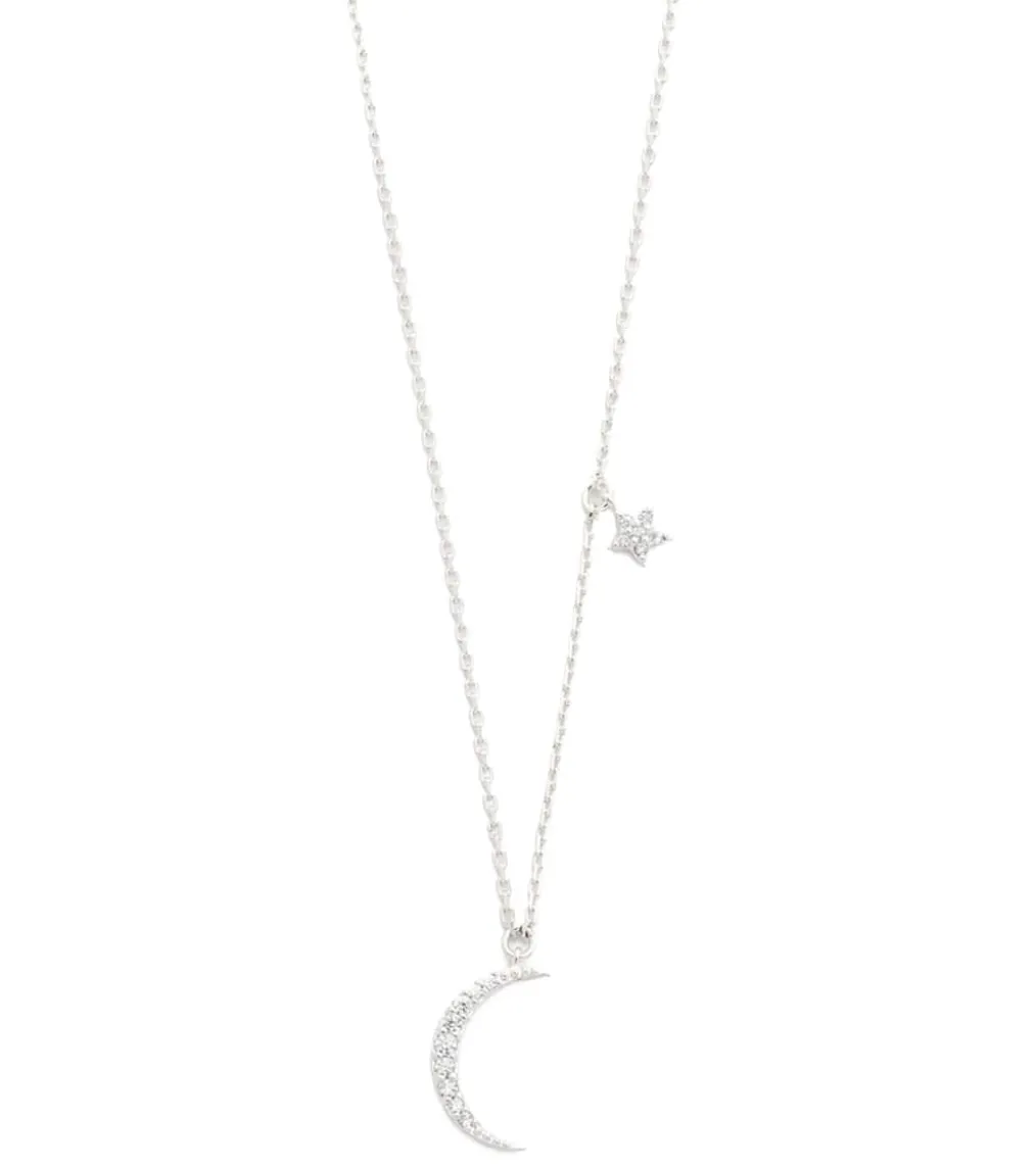 TAI Jewelry Moon Pendant with Star Charm