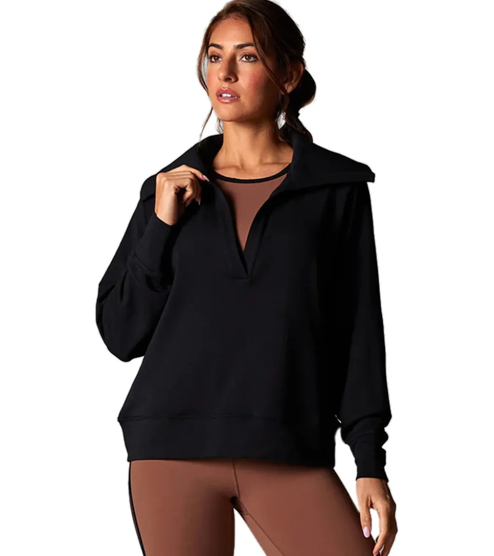 Tavi Cozy Collared Sweatshirt