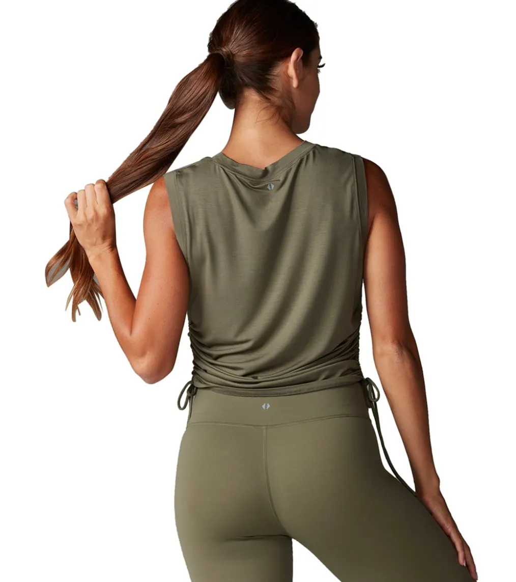 Tavi Crop Side Tie Tank