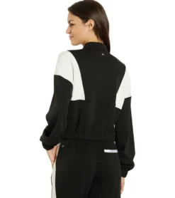 Thrive Societe Blocked Half Zip Pullover