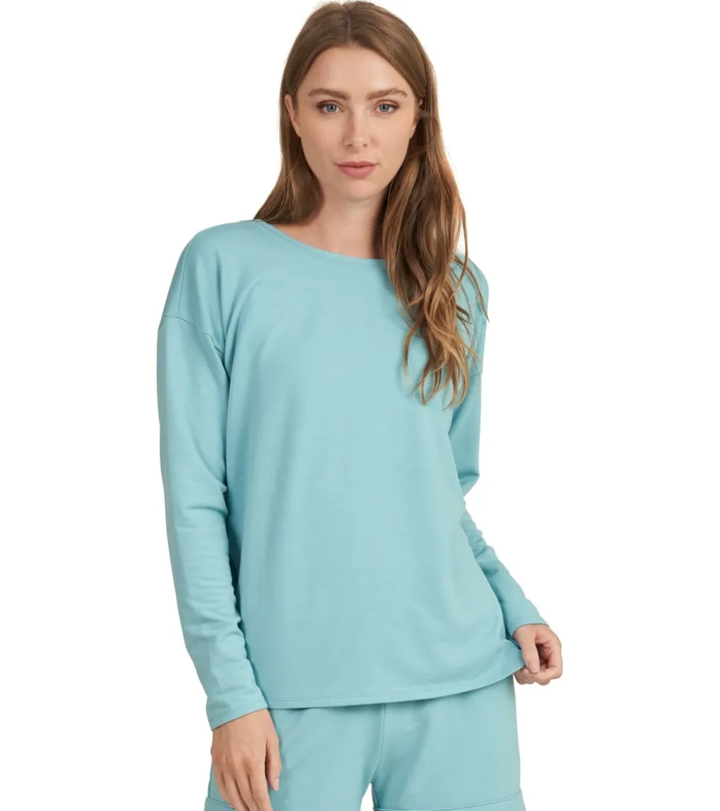 Thrive Societe Cross Back Satin Trim Pull Over