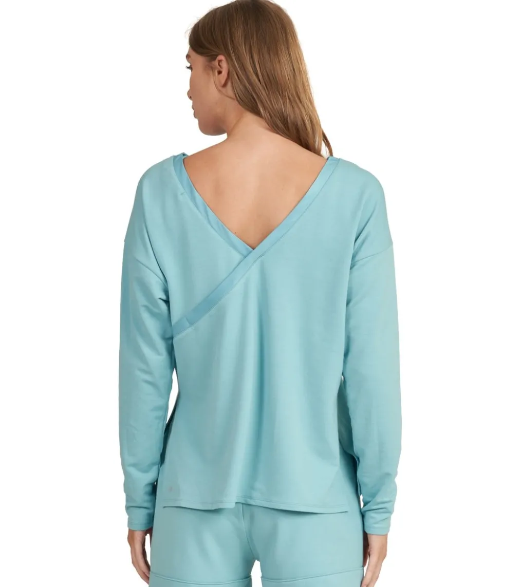 Thrive Societe Cross Back Satin Trim Pull Over