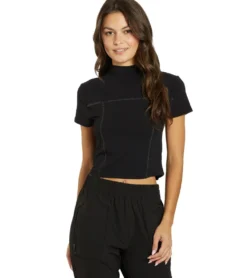Thrive Societe Mock Neck Tee