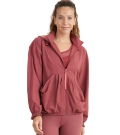 Thrive Societe Perforated Windbreaker