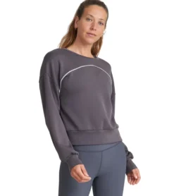 Thrive Societe Piped Blouson Pullover