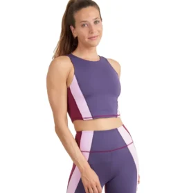 Thrive Societe Zip Color Block Bra