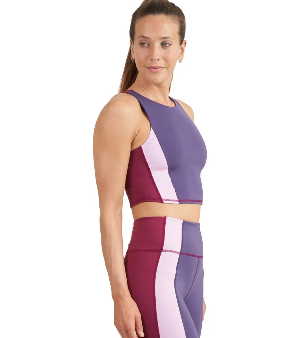 Thrive Societe Zip Color Block Bra