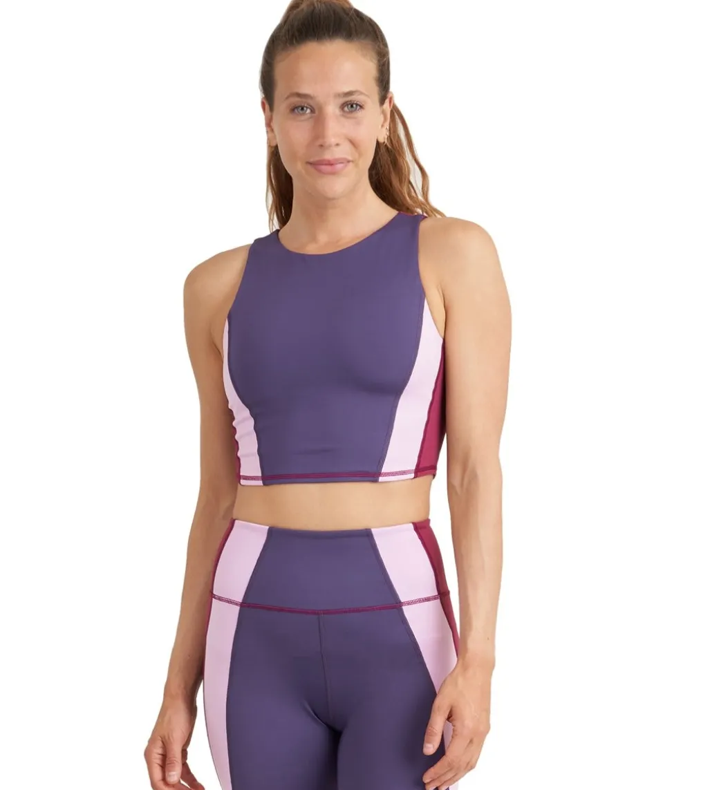 Thrive Societe Zip Color Block Bra